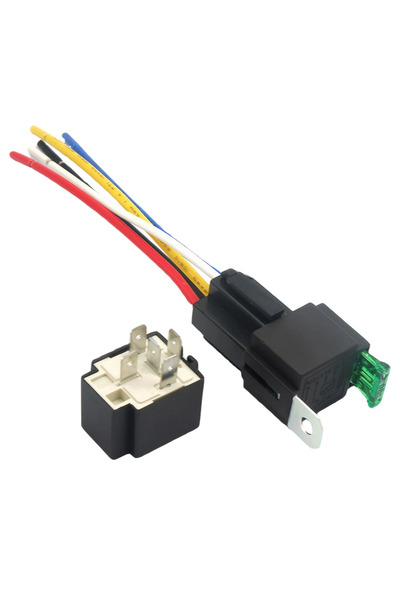 Choice 5 Pin 12V DC 4 Pin 5 Pin Copper Terminal Auto Relay with Holder Socket Fused On/Off Car Motor Relay