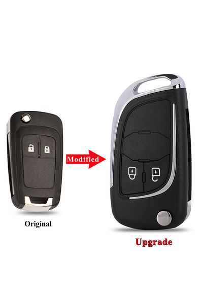 Choice لمفتاح سيارة شيفروليه 2 زر 2/3/45B قابل للطي معدل عن بعد لسيارة شيفروليه كروز إبيكا لوفا كاليفورنيا