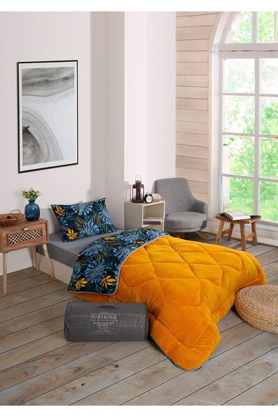 Sudemhome Одномісний двосторонній розкішний м'який полярний ковдра та наволочка Monestera Hardal