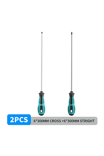 Choice مفك براغي فيليبس طويل مشقوق بمقبض مطاطي ومفك براغي مغناطيسي من PH وSL ...