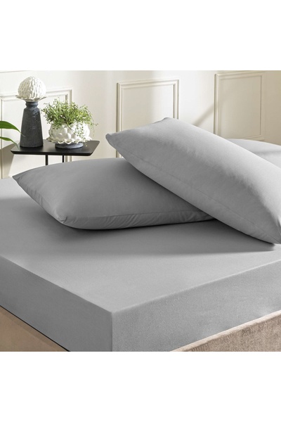 Taç Ranforce Elastic Double Sheet Set Anthracite