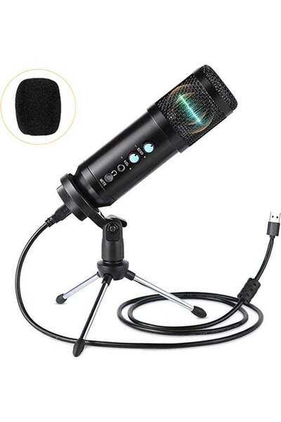 fun zone Portable Radio Directional Podcast Condenser Microphone Kit