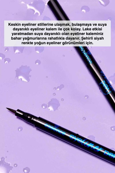 Essence Eyeliner Pen Waterproof Suya Dayanıklı Kalem Eyeliner No 01