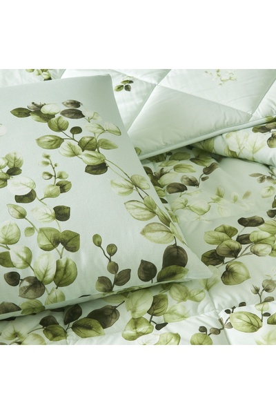 Taç Taç Sarne Ranforce Çift Kişilik Yorgan Set Yeşil