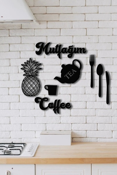 hediyem sepeti Black My Kitchen Ananas 8 piese de ustensile de bucătărie Mdf ...