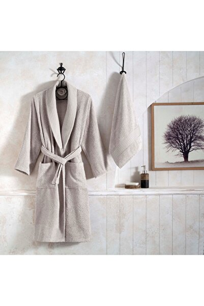 Taç Κλασικό Βαμβακερό Σετ Μπουρνούζι M Stone