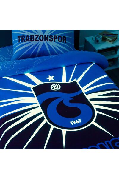 Taç Licensed Trabzonspor Light Glow Single Cotton Duvet Cover Set
