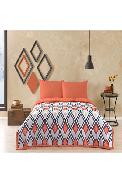 Taç Harlow Single Blanket Sheet Set Orange