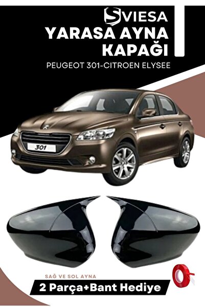 Sviesa Peugeot 301 Yarasa Ayna Kapağı Batman Piano Black