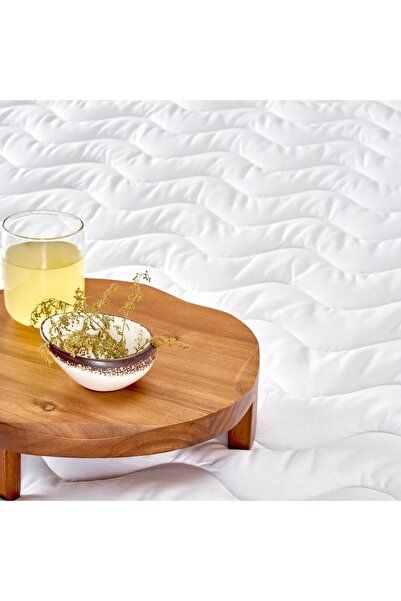 Taç Dreamer Pamuk Çift Kişilik Uyku Pedi Beyaz