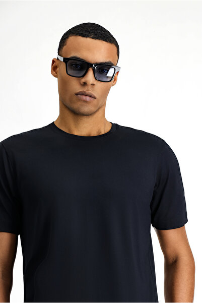 Kiğılı Μπλουζάκι με μονό ζέρσεϊ με λεπτή εφαρμογή με λαιμόκοψη