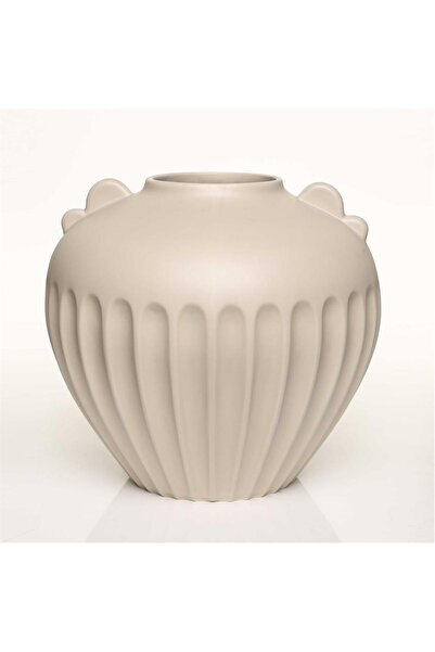 Vitale Antıque Krem Vazo Kısa 27*27*24 Cm AK.JL0058