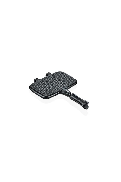 FALEZ Black Line Cast Toast Maker on the Stove 28cm