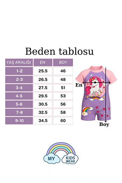 My Kids Wear Бански костюм с цип на гърба и цялото тяло за момиче. Костюм с боне с принт с принт