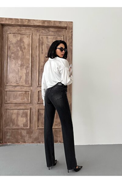 XBELLA DENİM Γυναικείο ίσιο ψηλόμεσο τζιν παντελόνι