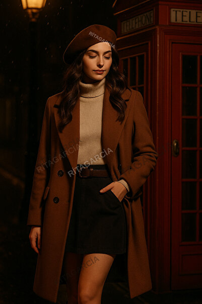 Ritagarcia Γαλλική τσόχα καφέ ζωγράφος Μπερέ