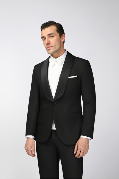 Kiğılı Relax Fit Relaxed Cut Shawl Collar Tuxedo & Groom Suit