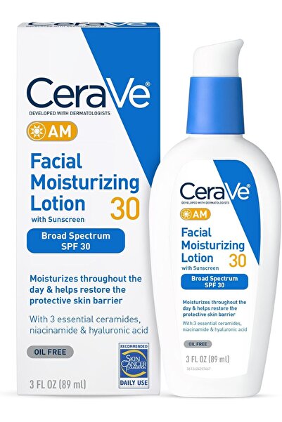 CeraVe لوشن مرطب للوجه بعامل حماية من الشمس 20 (أمامي) 3 أونصة سائلة 89 مل