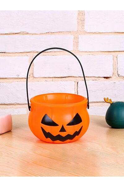 Parti Adresi Cadılar Bayramı Balkabağı Şeker Kovası Halloween Parti Dekorasyo...