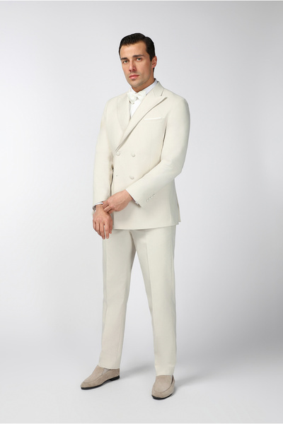Kiğılı Regular Fit Pointed Collar Double Breasted Tuxedo & Groom Suit