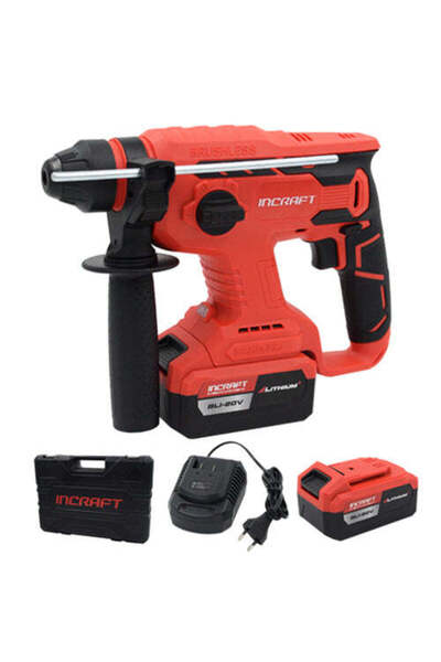incraft Ciocan rotopercutor HK-20V, motor SDS+ fără perii 20V, 5Ah