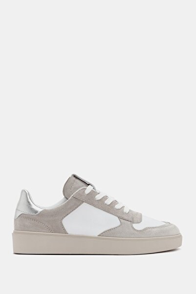Bestyle Lunetta women's beige genuine suede leather sneaker