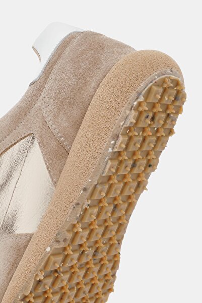Bestyle Jones Kadın Altın Gerçek Süet Deri Sneaker