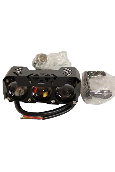 Genel Markalar Motosiklet-Scooter Sis Farı 12-60V Beyaz-Sarı Çift Renk IP67 Su Geçirmez Offroad 4x4 SUV ATV Tekne F