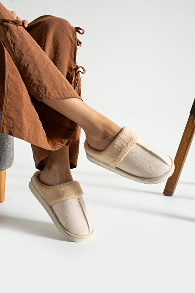 modastilin Elegant Home Slippers with Anti-Slip Inside Fur