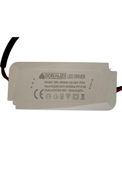 DORA LED 900MA 25-38V 900Ma 25-38V Power Led Driver IP20 Power Led Sürücü