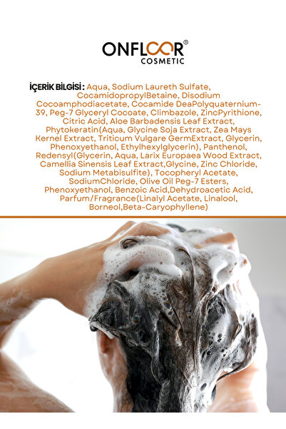 ONFLOOR Dökülme Karşıtı Hızlı Saç Uzatan Saç Bakım Şampuanı Komple Bakım 400ml