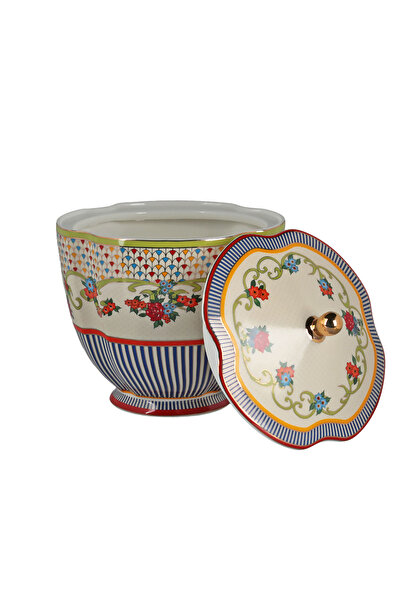 Lucky Art Fiora Bone Jar 17cm