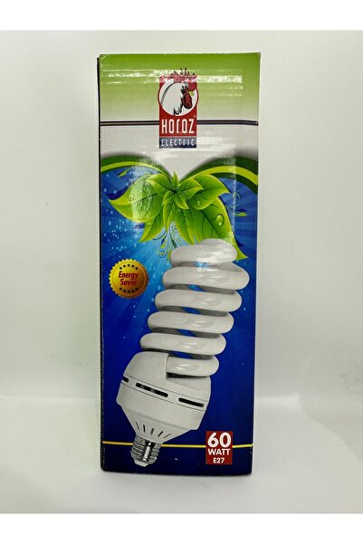 Horoz Elektrik 60 Watt Spiral Tasarruflu Ampül 2700K Sarı Işık