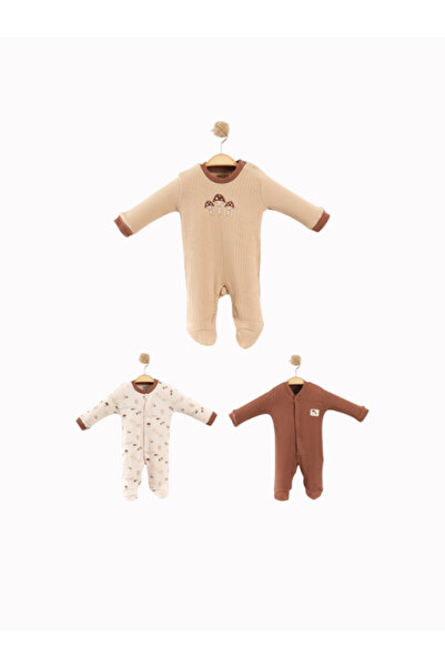 Necix's Lonia Mushroom Embroidered 3-Piece One Size Jumpsuit