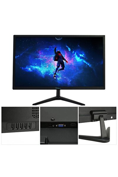 POSCAM 22" Full HD Sesli VGA HDMI Girişli 75 Hz Yenileme Hızı Vesa Uyumlu LED Monitör