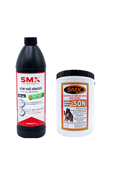 SMX Bitkisel El Temizleme Kremi 4 Kg + Ağır Yağ Çözücü 750ml