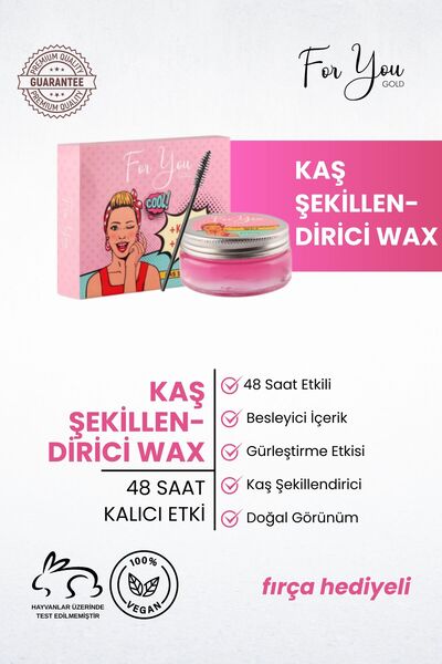 For You Gold Besleyici Kaş Şekillendirici& Sabitleyici Wax (EYEBROWN SHAPER W...