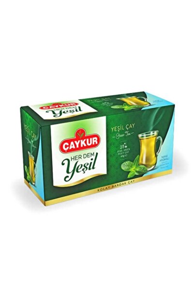 Çaykur YEŞİLÇAY NANELİ 25*40 GRAM PAKET 2 ADET