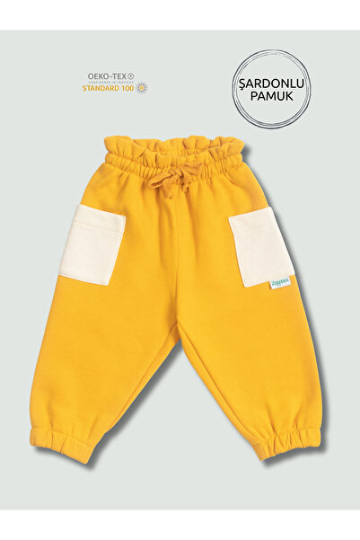 Zuppers Thick Cotton Jogger Pants with Baby Pockets - Mustard