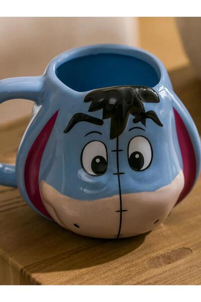 LC Waikiki LCW HOME Açık Mavi Winnie The Pooh Karakterli Baskılı Seramik Kupa 520 Ml
