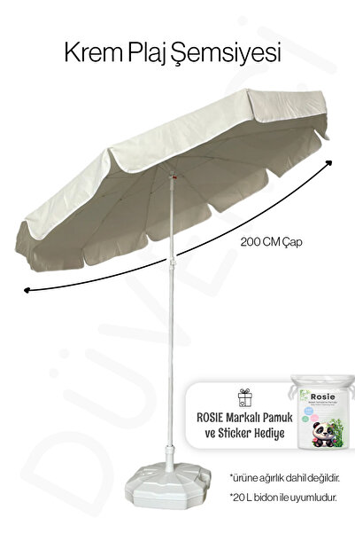 Düvenci Plaj Bahçe Balkon Teras Şemsiyeleri ( bidonsuz ) ve rosie hediye