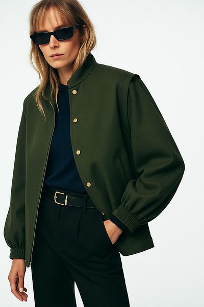 Touché Privé Stamped Bomber Jacket