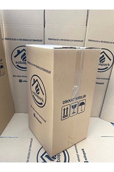 sobapark Çift Musluklu Odunlu Kömürlü Paslanmaz Semaver Kendinden Demlikli Semaver Semaver 5 Lt Demlik 1 Lt