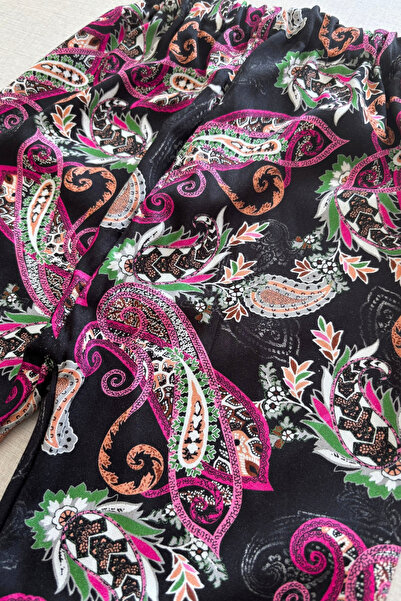 EruZan Kız Çocuk Lastikli Viskon Desenli Şalvar