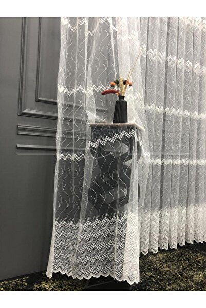 rendecioğlutekstil Tül Perde Sedef Sim Brode Işlemeli Taç Marka Ekonomik Grup...