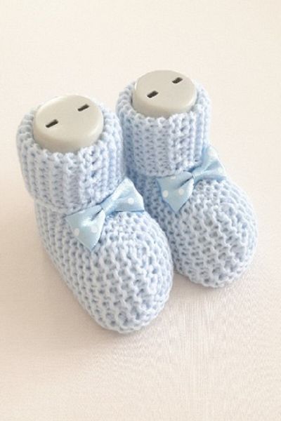 Gogo Baby Booties Knitted 0-6 Months