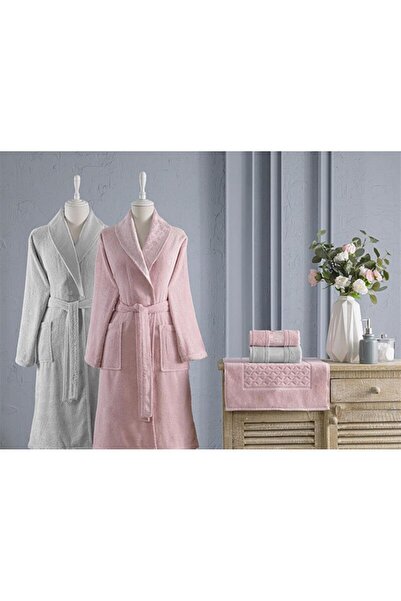 Özdilek Bornoz Aile Seti %100 Pamuk 1. kalite