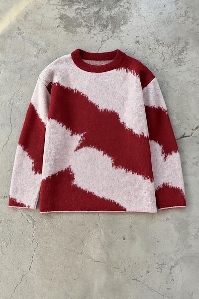 Touché Privé ABSTRACT PATTERNED KNIT SWEATER