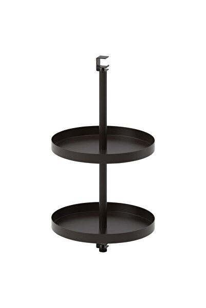 IKEA Кухненски и баня органайзер, 2 етажа, антрацит цвят, 40x21 см