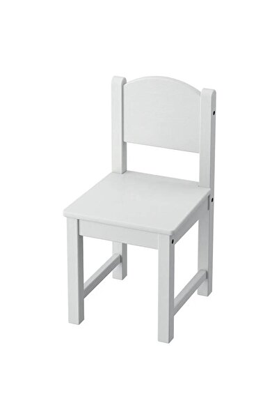 IKEA Sundvik Ahşap Çocuk Sandalyesi Gri 1 Adet